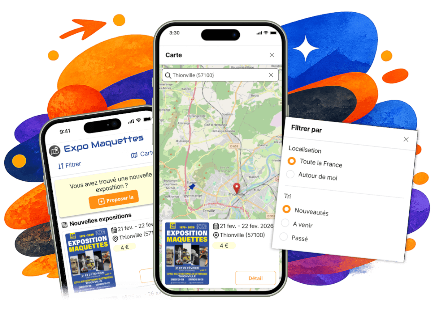 Illustration d'une exposition de maquettes