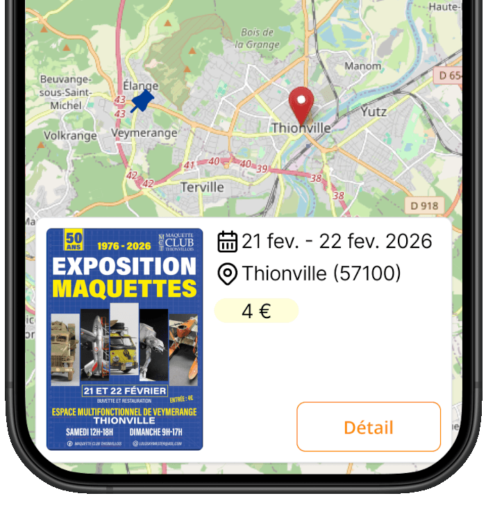 Illustration de la carte interactive des expositions